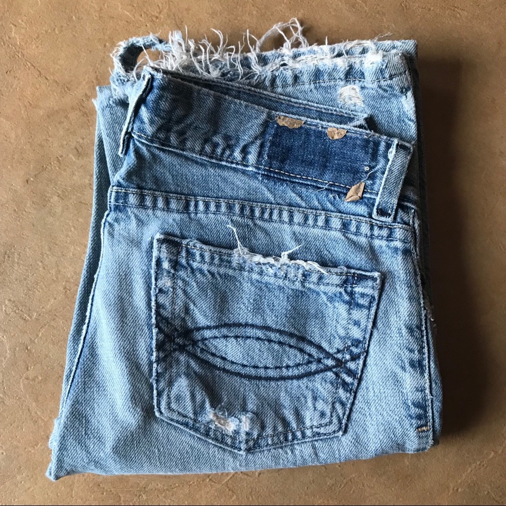 Distressed Abercrombie jeans